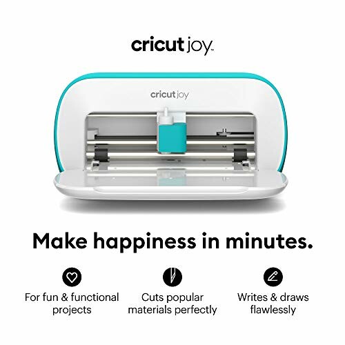 Cricut Joy machine with features listed below: fun projects, cuts materials, writes and draws