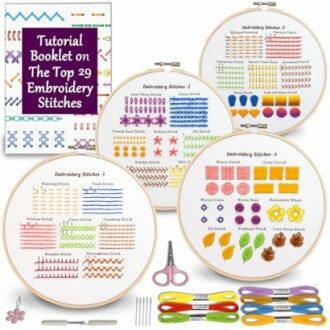 Bradove Classic Embroidery Stitches Practice Kit