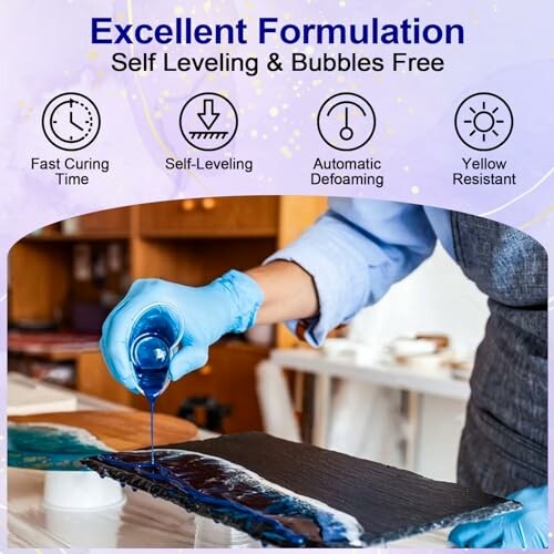 JANCHUN Crystal Clear Epoxy Resin Kit