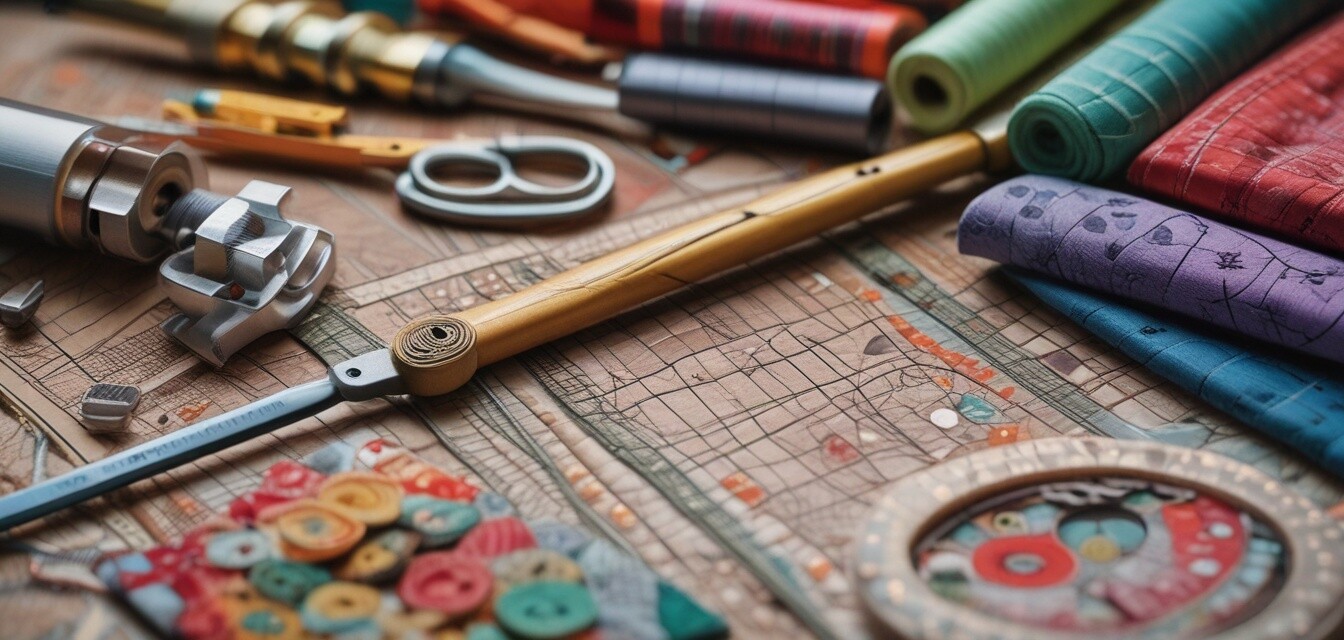 Assortment of quilting tools