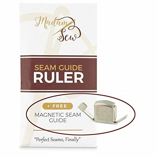 Seam guide ruler with free magnetic seam guide.
